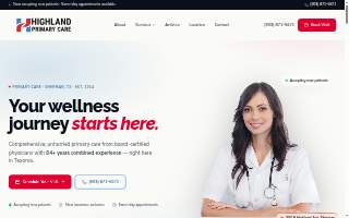 Highland Primary Care website