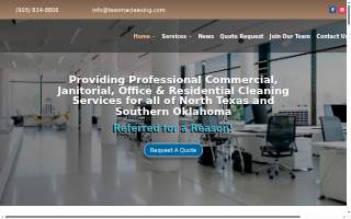 Texoma Cleaning, LLC website