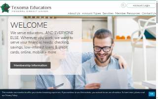 Texoma Educators Federal Credit Union website