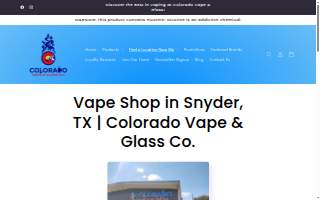 Colorado Vape & Glass Co. Snyder website