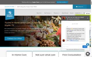 Comfort Keepers Home Care of Snyder website