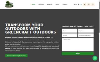 Greencraft Outdoors website