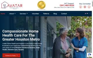 Avatar Home Health Care Agency website