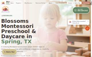Blossoms Montessori School website
