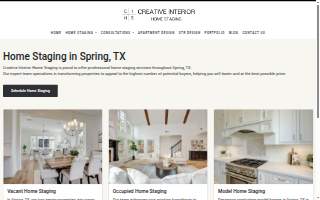 Creative Interior Home Staging website