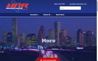 Houston Party Rental website