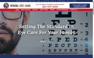 Spring Eye Care website