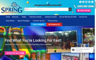 Spring Party Rentals, LLC website