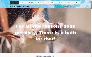 Mobile Dog Bath: Houston, Missouri City & Katy website