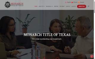 Monarch Title of Texas LLC website