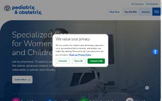 Obstetrix Maternal-Fetal Medicine Specialists of Houston, part of Pediatrix Medical Group website