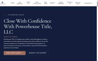 Powerhouse Title, LLC website