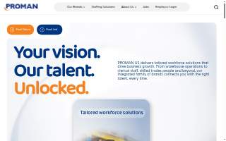 PROMAN Skilled Trades website