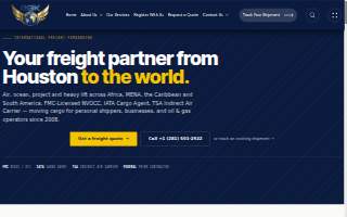 SGK Global Shipping Services website