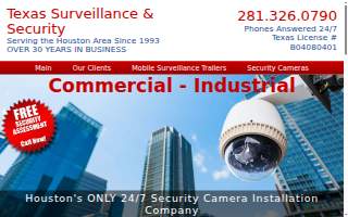 Texas Surveillance & Security (Commercial Security Cameras) website