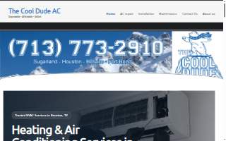The Cool Dude AC & Heating website