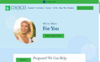 Choices Clinic website
