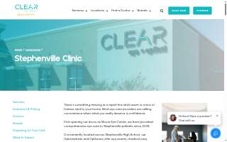 Clear Eye + Optical - Stephenville (Moore Eye Center) website