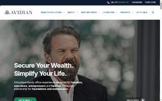 Avidian Wealth Solutions - Sugar Land website