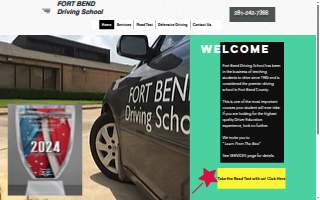 Fort Bend Driving School website