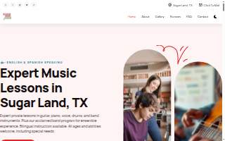 Groove Music School of Sugar Land website