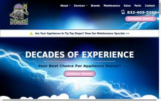 Masterminds of Appliances, LLC website