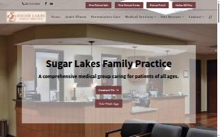 Sugar Lakes Family Practice website