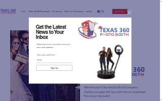Texas 360 Photo Booth of Sugar Land website