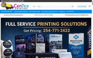 CenTex Printing, Inc. website