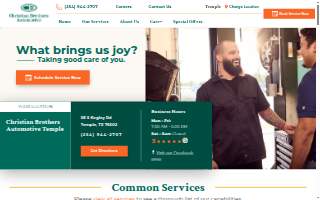 Christian Brothers Automotive Temple website