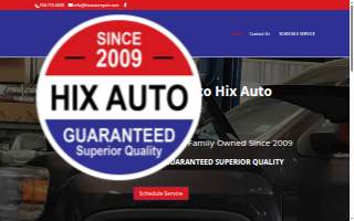 Hix Auto website