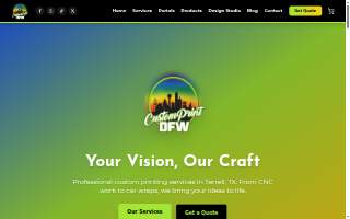 Custom Print DFW website