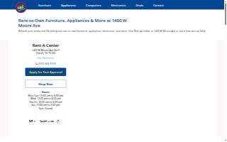 Rent-A-Center website
