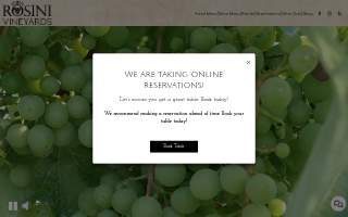 Rosini Vineyards of Terrell website