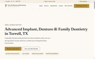 Terrell Advanced Dentistry website