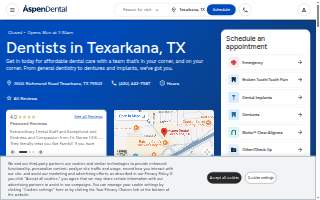 Aspen Dental - Texarkana website