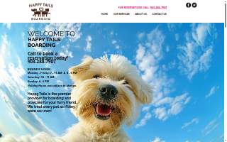 Happy Tails Boarding website