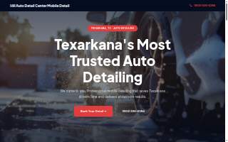 Hill Auto Detail Center Mobile Detail website