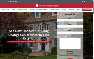 Superior Siding Supply website
