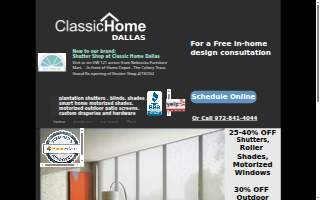 Classic Home Dallas website