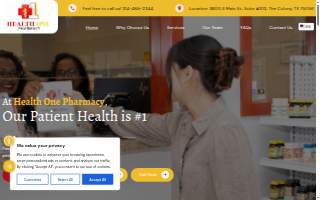Health One Pharmacy website
