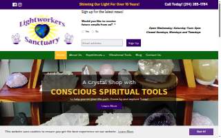 Lightworkers Sanctuary website