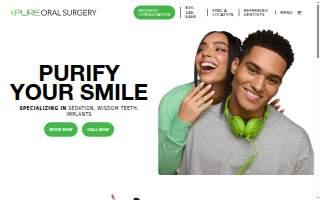 PURE Oral Surgery website