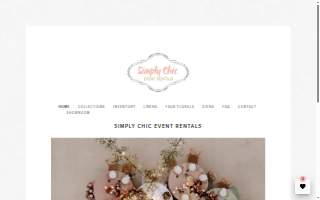 Simply Chic Rentals website