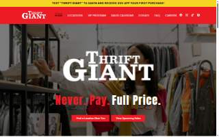 Thrift Giant website