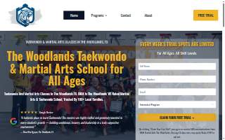 BKM Martial Arts the Woodlands website