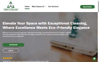 Greens Steem Clean llc website