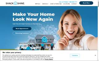 Shack Shine The Woodlands website