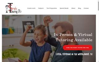 Simply Tutoring website