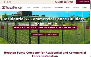 Texas Fence website